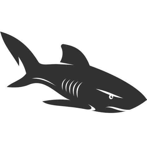 Digital Prints Art & Collectibles Prints silhouette shark clipart shark ...