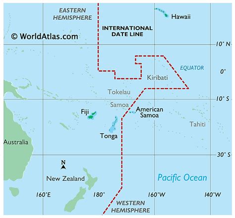 International Date Line - WorldAtlas