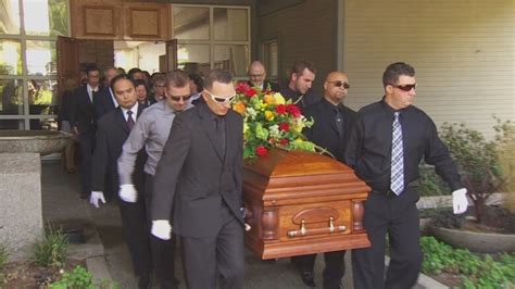 Slain Surrey homeowner laid to rest: Dubbed 'hero' | CBC News