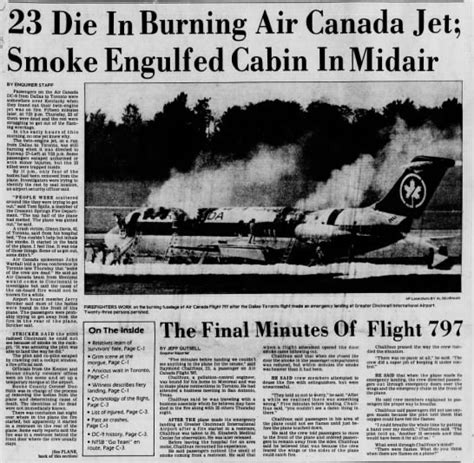 Air Canada Flight 797 accident, 1983 - Newspapers.com