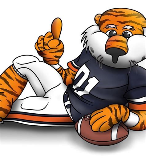 Auburn Tigers Mascot Aubie Drawing Digital Print PNG JPG - Etsy