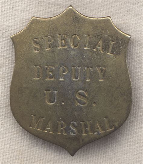 Flying Tiger Antiques Online Store: Early 1900s Special Deputy US Marshal "Strikebreaker" Badge