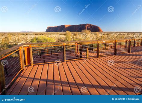 Uluru at Sunrise editorial photo. Image of footpath, bush - 58461241