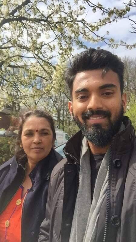 Crickettoday - KL Rahul with his mother! | Facebook