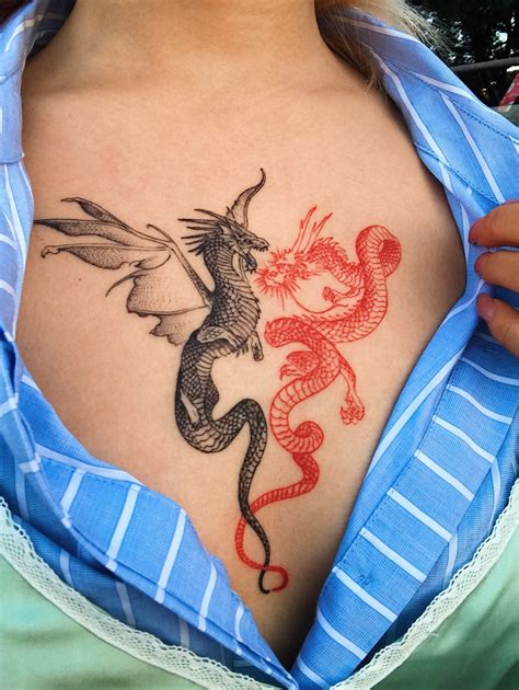 165+ Dragon Tattoo Designs For Women (2020) Arms, Shoulder, Chest | Tattoo Ideas 2020