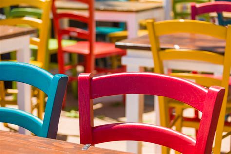 Colorful Wooden Chairs Free Stock Photo - Public Domain Pictures