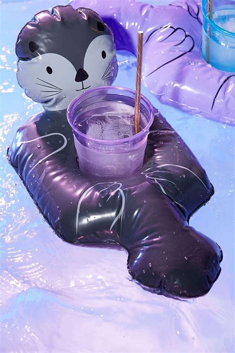 Otter Cup Holder Pool Float Set | Pool floaties, Pool floats, Floaties