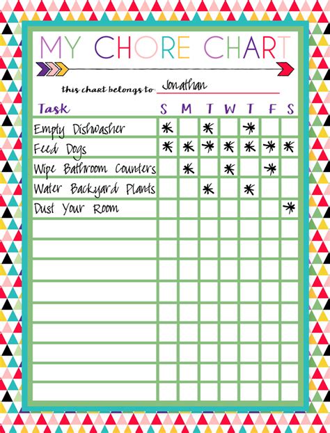 i should be mopping the floor: Free Printable Chore Charts