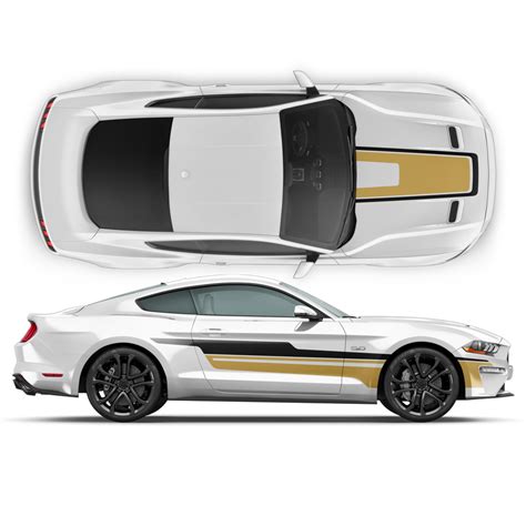 Accent Side / Hood Graphic decals set, for Ford Mustang 2015 - 2020 ...