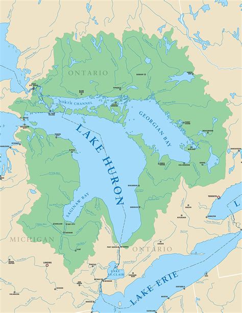 Lake Huron Weather - Great Lakes Facts; Lake Huron