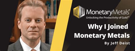 Jeff Deist: Why I Joined Monetary Metals | Monetary Metals