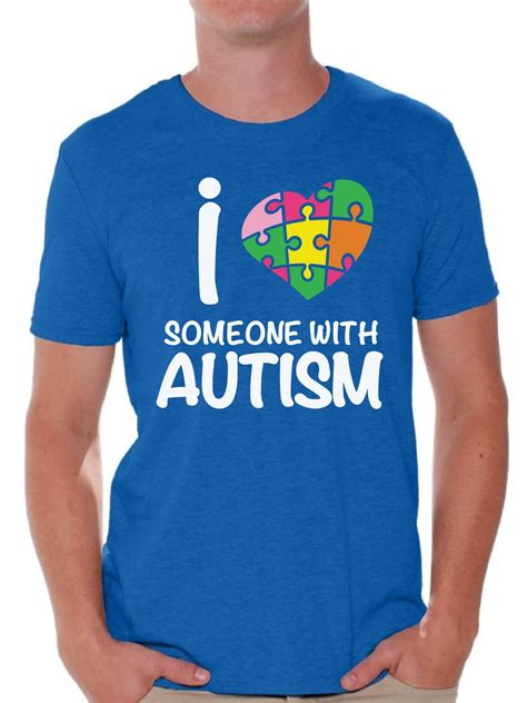 Awkward Styles - Awkward Styles Men's Autism Awareness Shirt I Love Someone with Autism T-Shirts ...