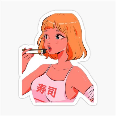 "Aesthetic girl drawing " Sticker for Sale by Barberini | Redbubble