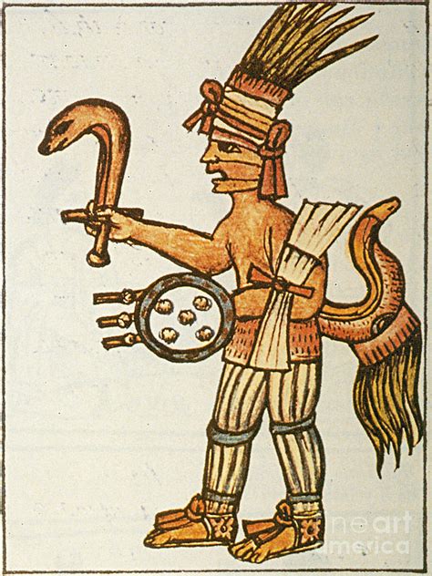 Huitzilopochtli, Aztec God Of War, 16th Photograph by Photo Researchers