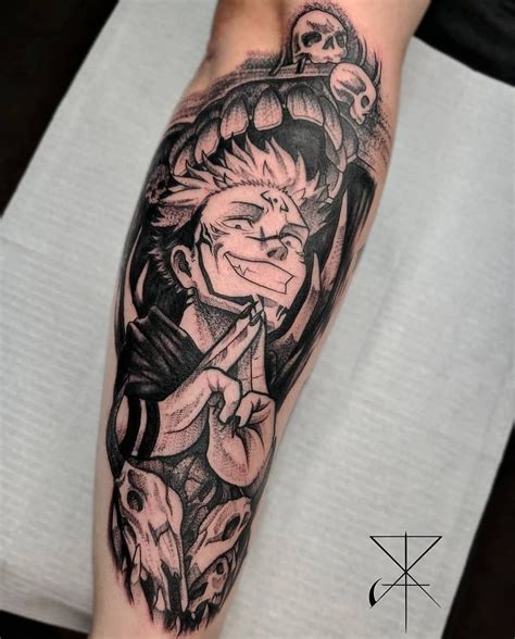 Jujutsu Kaisen tattoo | Hand tattoos for guys, Tattoos for guys, Cool ...