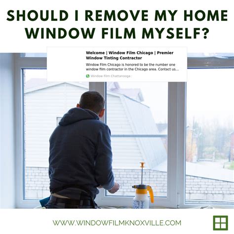 Should I remove my home window film myself? - Window Film Knoxville