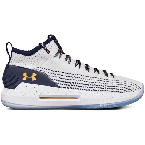 Under Armour Synthetic Men's Ua Heat Seeker Basketball Shoes in White/Midnight Navy (Blue) for ...