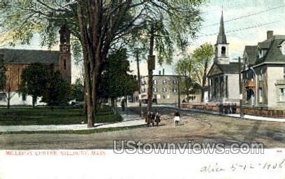 Millbury Center in Millbury, Massachusetts Vintage Collectible Postcard