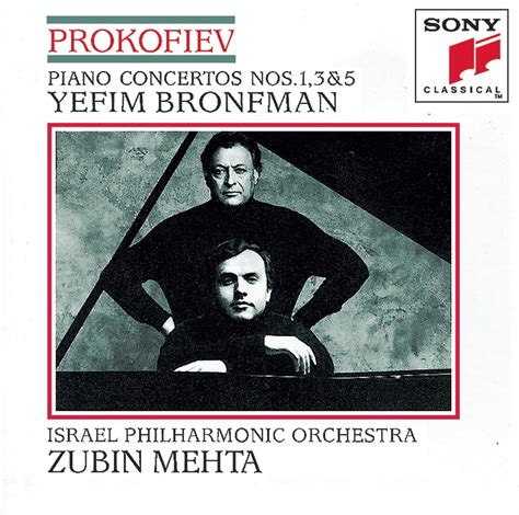 Prokofiev: Piano Concertos Nos. 1, 3, & 5: Bronfman; Mehta, Prokofiev Sergei: Amazon.ca: Music