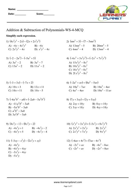 Cbse Class 8 Maths Algebraic Expressions Worksheets