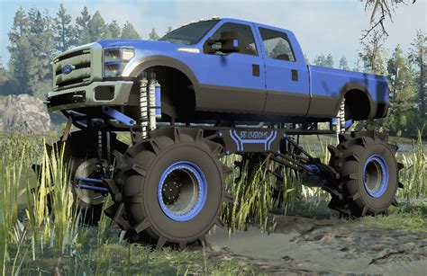 F-350 Diesel Mega Mud Truck v1.0.0 Mod | Mudrunner.net