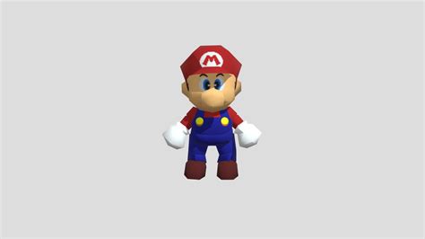 Super mario 64 Mario without mustache - 3D model by bionicLMAO ...