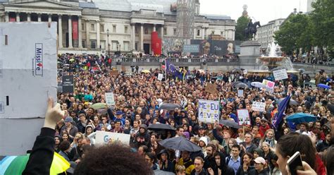 Pro-EU Rally At Trafalgar Square Attracts Thousands Despite Event Being Cancelled Due To ...