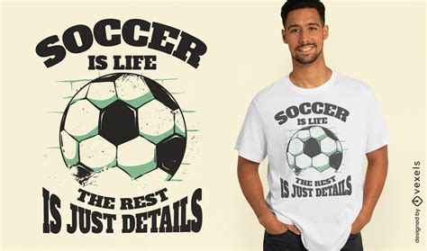 Soccer Passion Quote T-shirt Design Vector Download