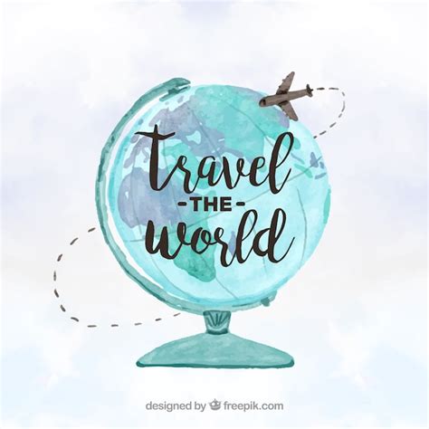 Premium Vector | Travel around the world concept