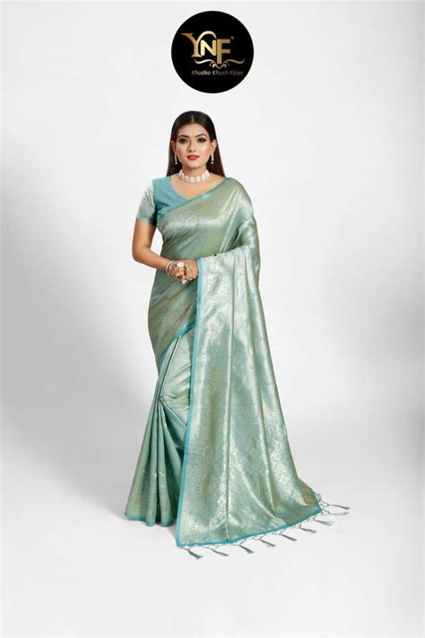 YNF Meesho Silk Tanchoi silk Woven Sarees collection