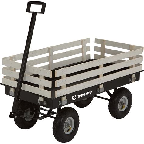 Strongway Garden Wagon with Rails — 1,200-Lb. Capacity, 46 3/8in.L x 23in.W | Northern Tool ...