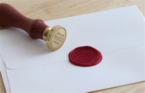 Wax Seal Stamp Mockup - WeGraphics