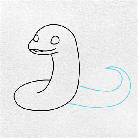 Cartoon Snake Drawing - HelloArtsy