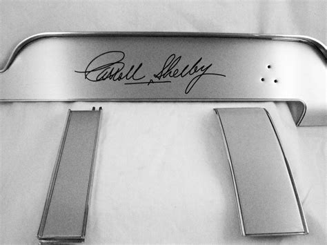 Carroll Shelby Signature 3 Piece Brushed Aluminum Panel Set