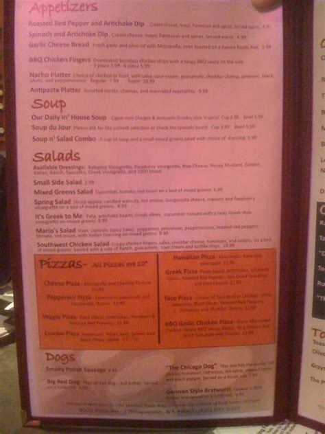 Snoqualmie Falls Brewing Company Menu - Urbanspoon/Zomato