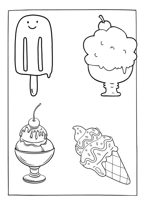 40 Free Printable Ice Cream Coloring Pages - Printaboles