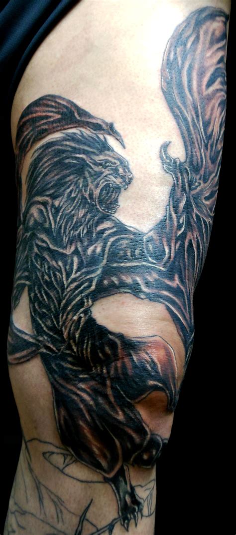 Manticore tattoo by Jessica Brady Manticore, Brady, Polynesian Tattoo ...