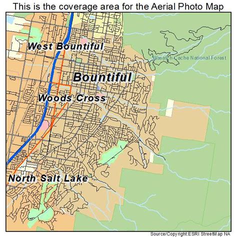 Aerial Photography Map of Bountiful, UT Utah