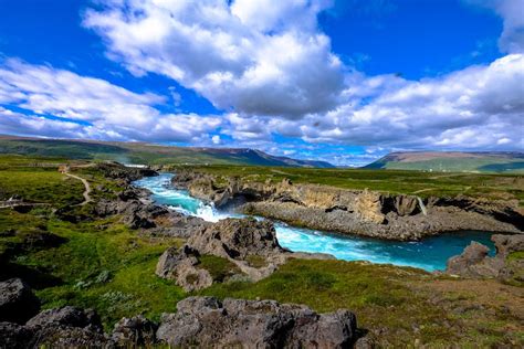 Landscape Photo of River and Field · Free Stock Photo