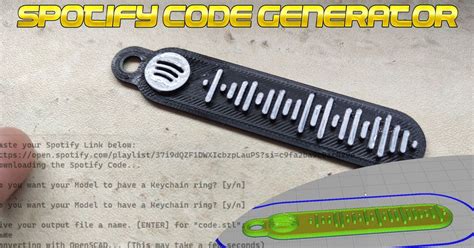 Spotify Code Generator by Voltex | Download free STL model | Printables.com