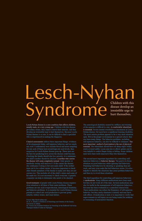 Lesch-Nyhan Syndrome :: Behance