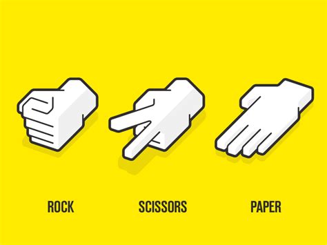 Rock Paper Scissors | Rock paper scissors, Scissors, Rock