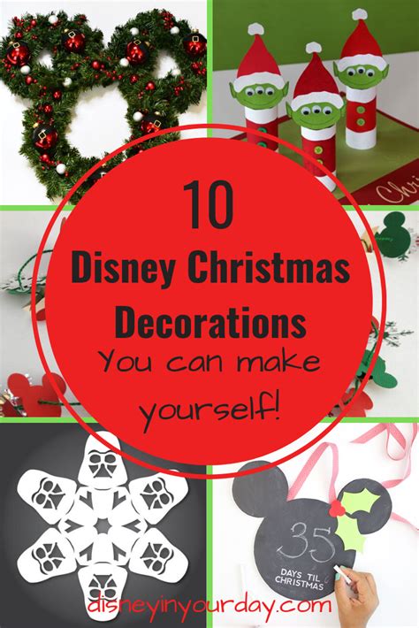 10 Disney Christmas decorations to make - Disney in your Day