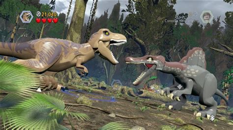 LEGO Jurassic World - Spinosaurus vs T. rex - Free Play - YouTube