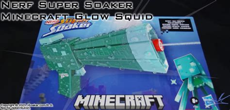 Nerf Super Soaker Minecraft Glow Squid Review, Manufactured by: Hasbro Inc., 2023 :: :: iSoaker.com