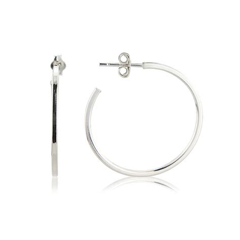 Sterling Silver Hoop Earrings By Argent of London