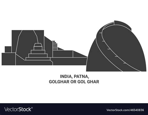 India patna golghar or gol ghar travel landmark Vector Image