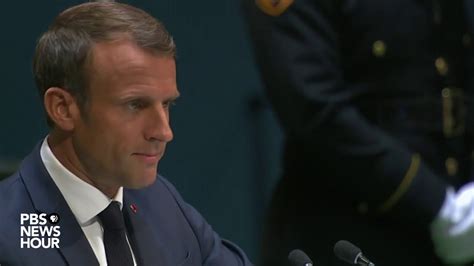 WATCH: French President Emmanuel Macron's full speech to the UN General Assembly - YouTube