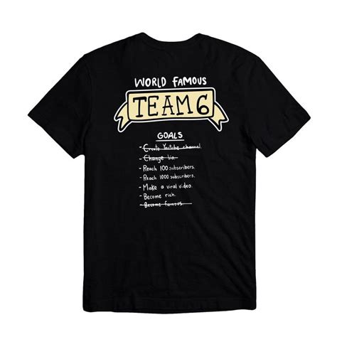 VANOSS TEAM 6 T-Shirt Black | T shirt black, Shirts, T shirt