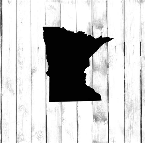 Minnesota State Silhouette - Etsy